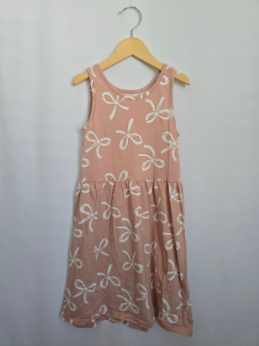 H&M Pink Bows Tank Dress • 8-10 years