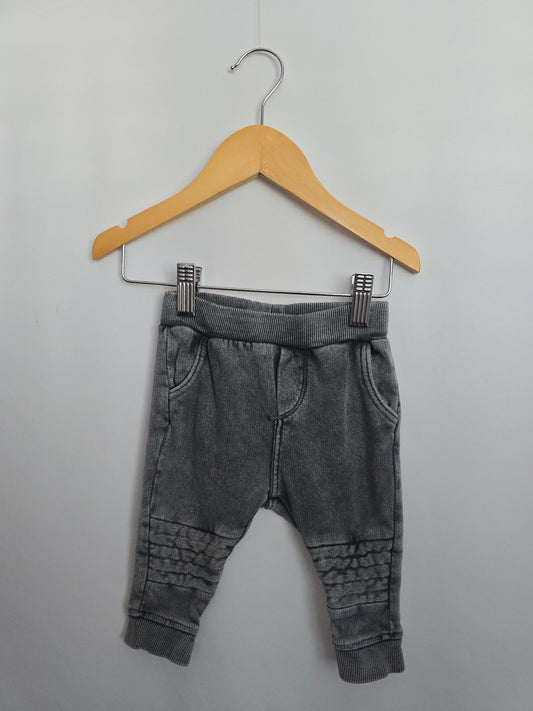 Zara Distressed Grey Joggers • 3-6 months