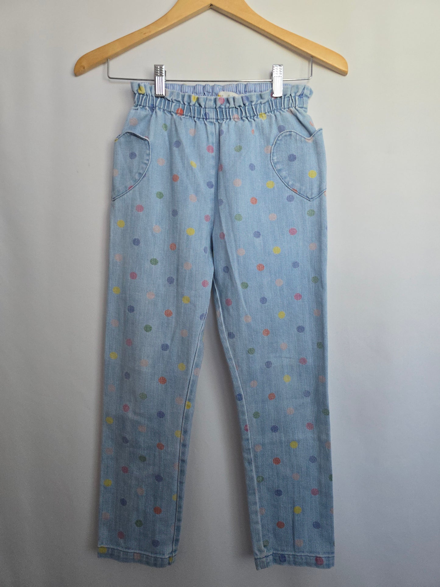Mini Boden Polkadot Denim • 10 years