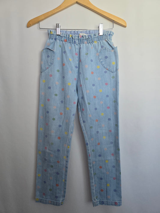 Mini Boden Polkadot Denim • 10 years