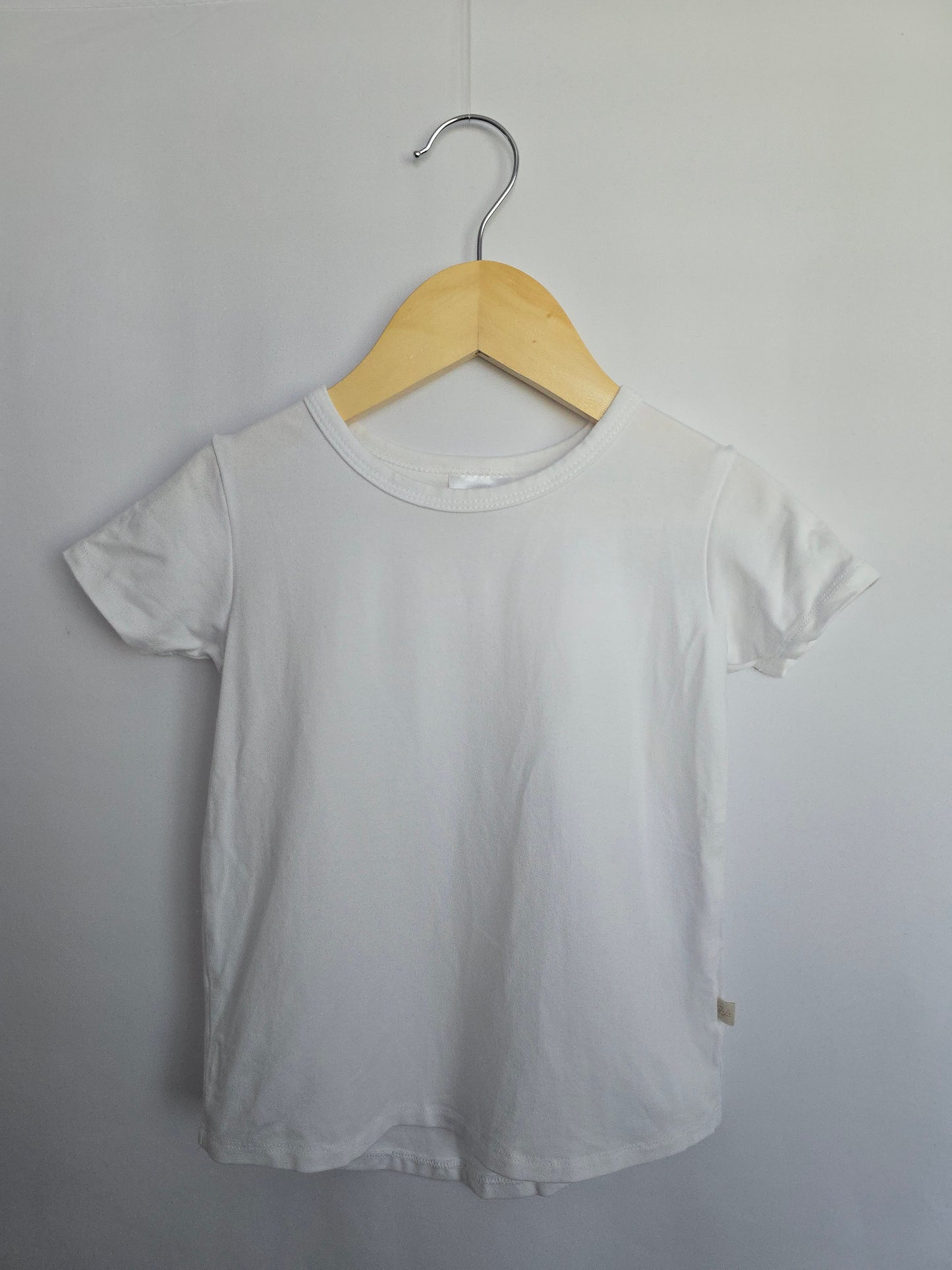 Jax & Lennon White Basic Tee • 18-24 months