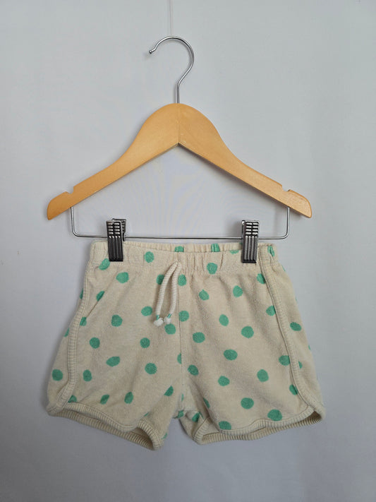 Zara Terry Polkadot Shorties • 18-24 months