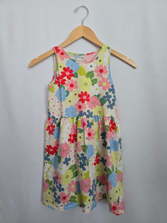 H&M Daisy Floral Tank Dress • 8-10 years