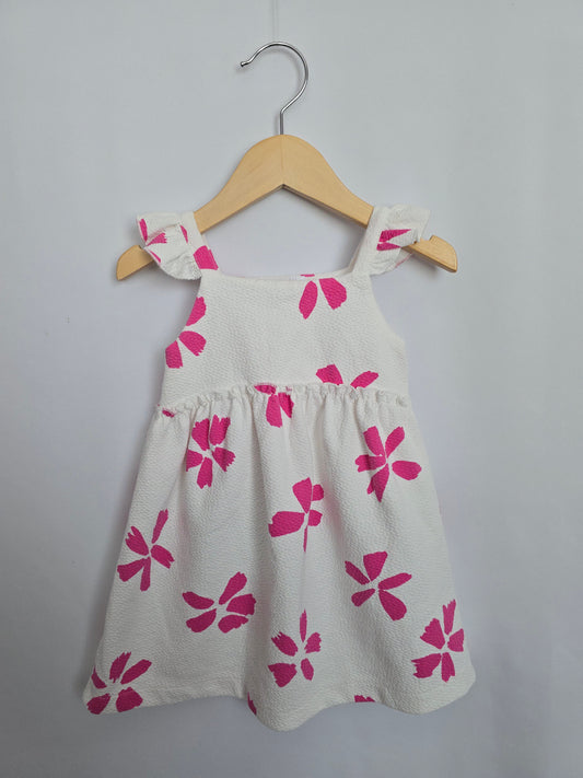 Zara Textured Floral Tank Dress • 18-24 months
