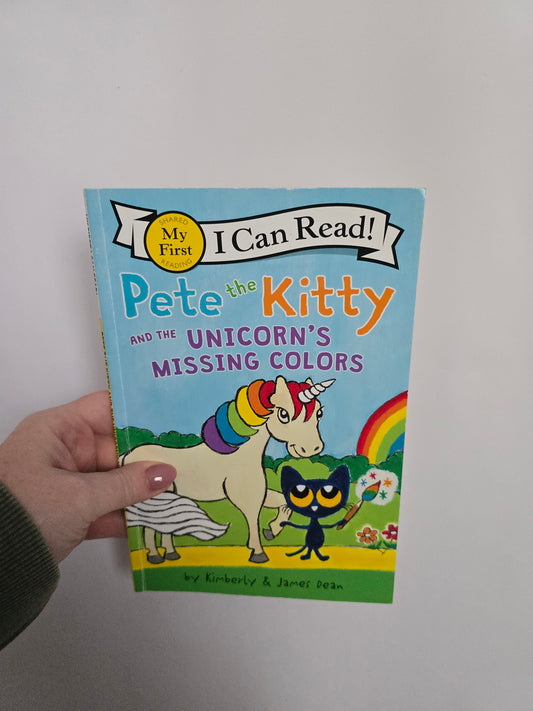 Pete The Kitty & The Unicorns Missing Colors (2) - I Can Read • Softcover Book