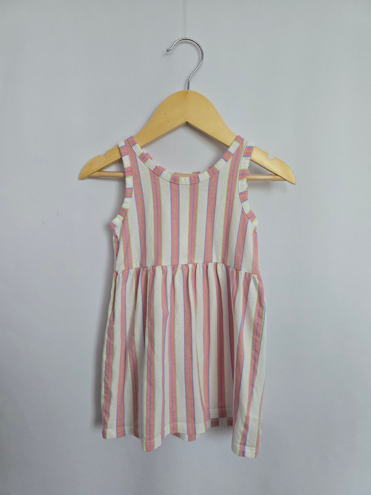 H&M Pink Pin Stripe Tank Dress • 18-24 months