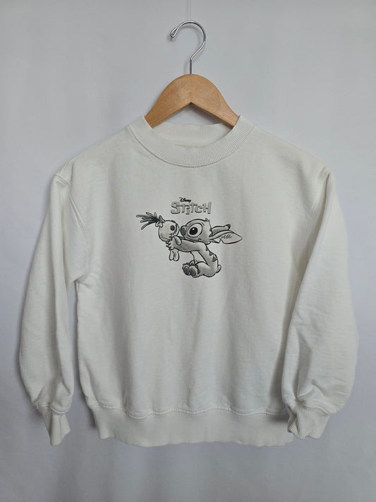 Zara x Disney Classics White Stitch Crewneck • 11-12 years