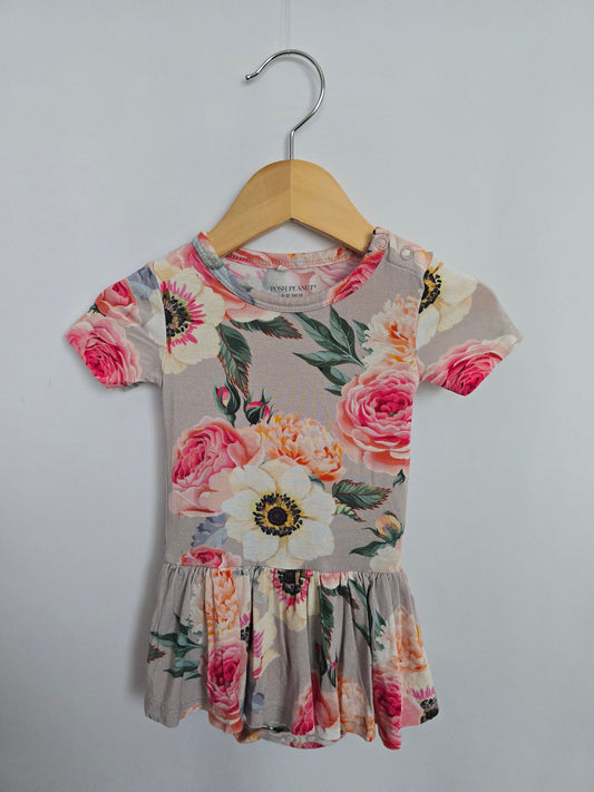 Posh Peanut Rose Sunflower Twirl Bodysuit • 6-12 months