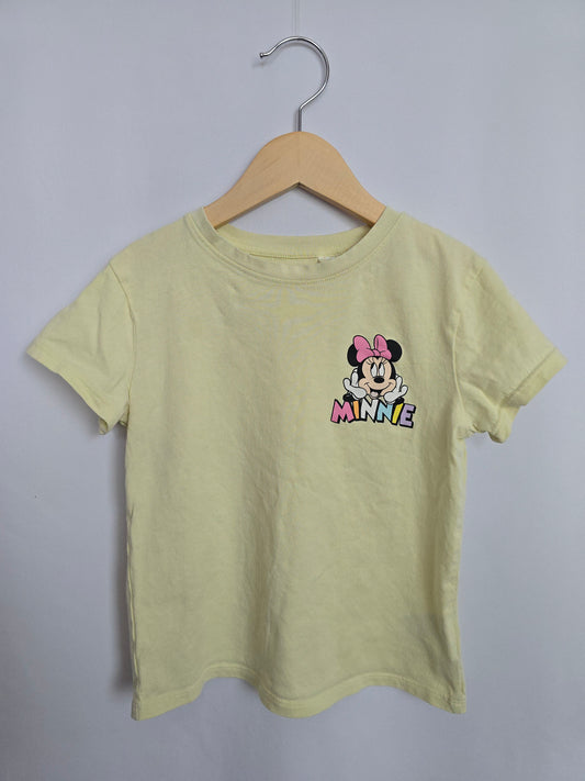 H&M Yellow Minnie Tee • 6-8 years