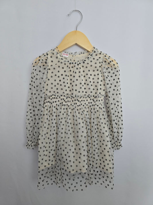 Zara Cream Floral Fancy Dress • 18-24 months