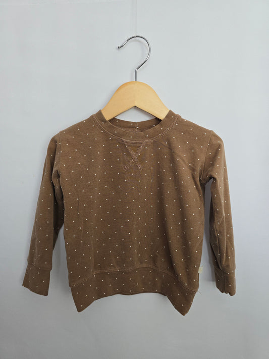 Jax & Lennon Dotty Crewneck • 6-12 months