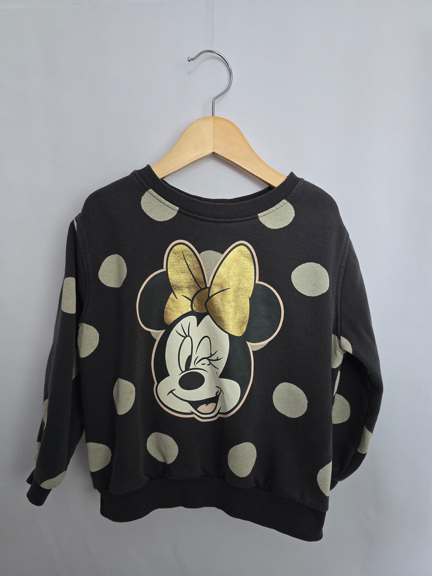 H&M Minnie Polkadot Crewneck Sweater • 4-6 years