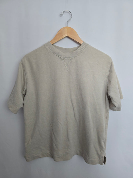H&M Basic Taupe Oversized Tee • Small