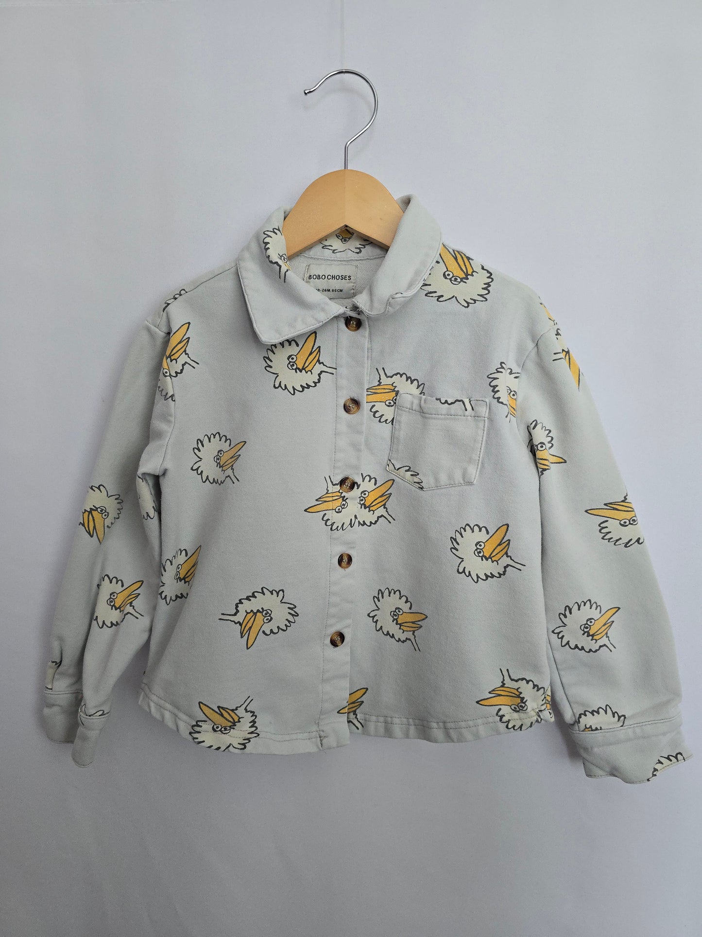 Bobo Choses Birdie Button Down Shirt • 18-24 months
