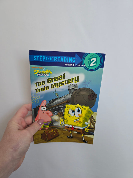 Spongebob Squarepants The Great Train Mystery • Softcover Book