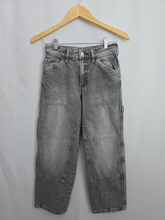H&M Baggy Grey Wash Denim • 9-10 years