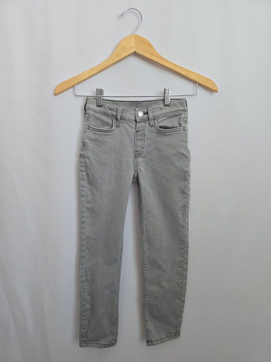 H&M Slim Fit Grey Denim • 7-8 years