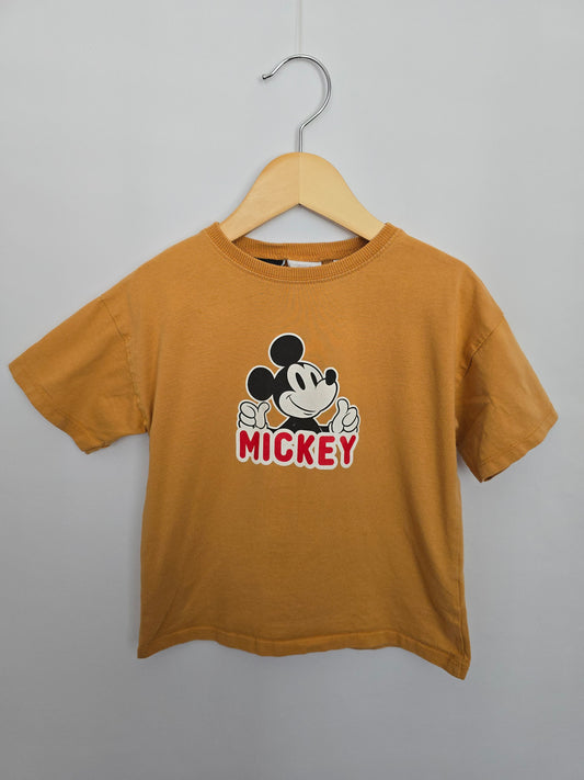 Zara Golden Mickey Tee • 5 years