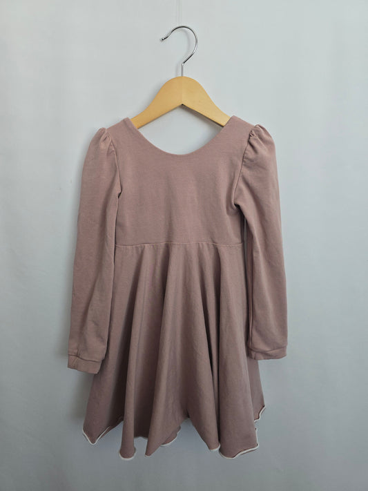 Bella's Babes Handmade Dusty Mauve Twirl Dress • 3 years