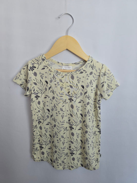 Jax & Lennon Yellow Fleur Tee • 3-4 years