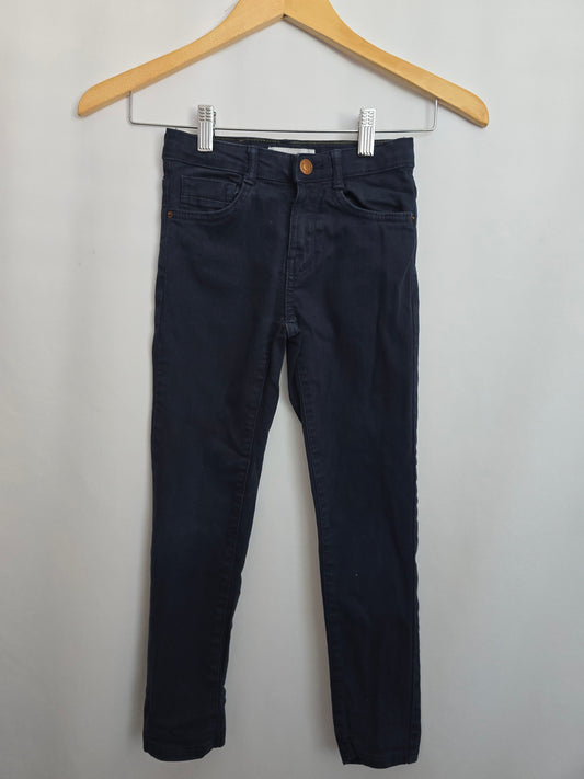 Zara Navy Denim Skinny Fit • 8 years