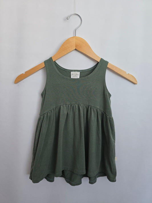 Jax & Lennon Thyme Peplum Tank • 3-4 years