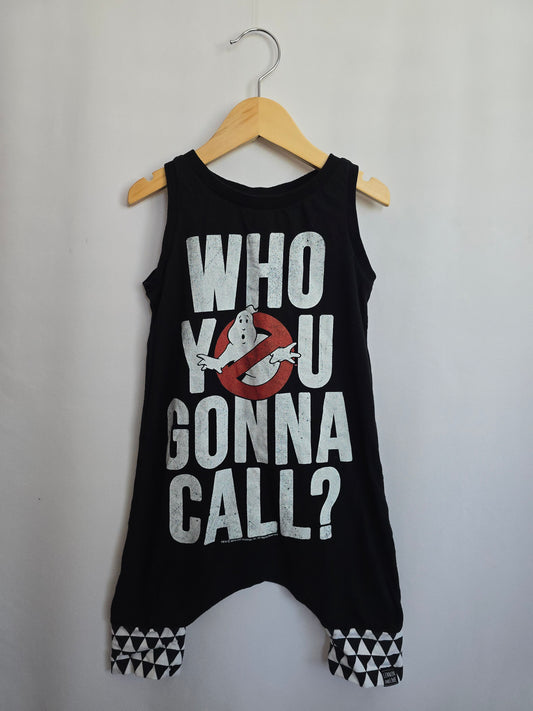 Lennon & Lime Who You Gonna Call Romper • 2-3 years