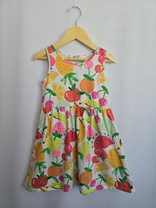 H&M Large Fruits Tank Dress • 4-6 years