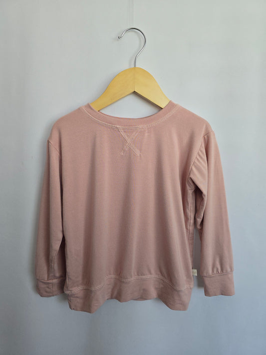 Jax & Lennon Blush Crewneck • 2-3 years