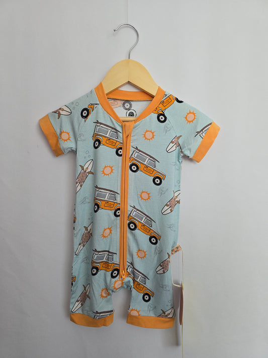 NEW Remi & Friends Surf's Up Shortie Romper • 6-12 months