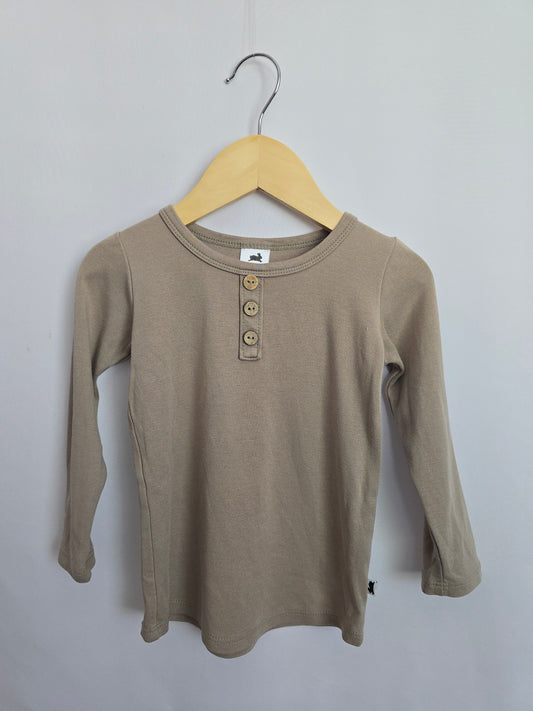 Little & Lively Portabella Long Sleeve Shirt • 1-2 years