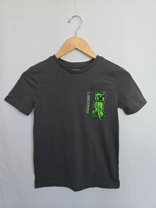 Minecraft Graphic Grey Tee • 7-8 years