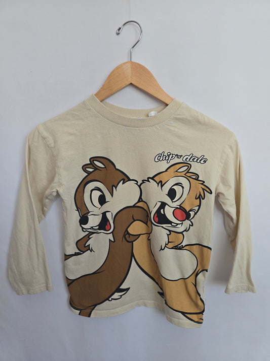 H&M Chip & Dale Long Sleeve Shirt • 6-8 years