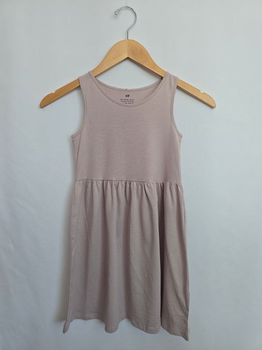 H&M Mauve Tank Dress *hole* • 6-8 years