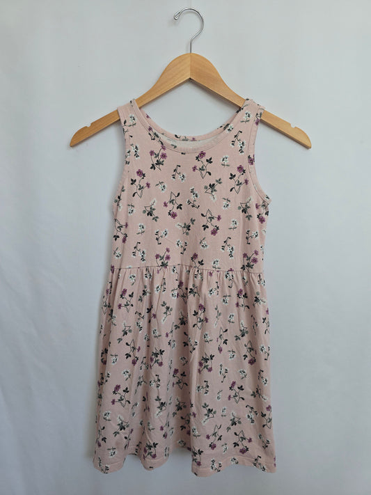 H&M Blush Dainty Floral Tank Dress • 8-10 years