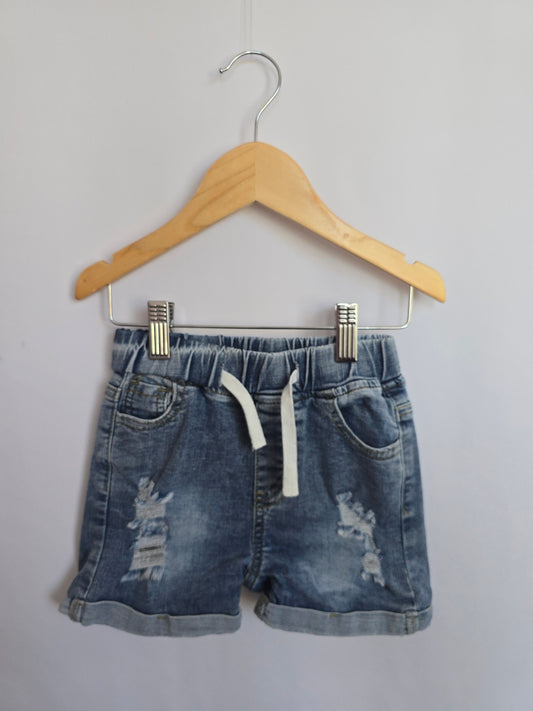 Little Bipsy Medium Wash Denim Shorts • 4-5 years