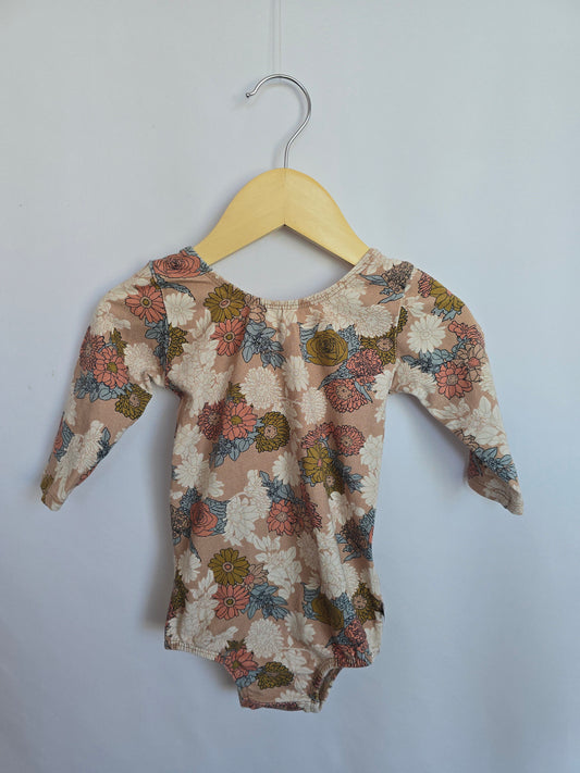Little & Lively Wildflower Crossback Bodysuit • 1-2 years