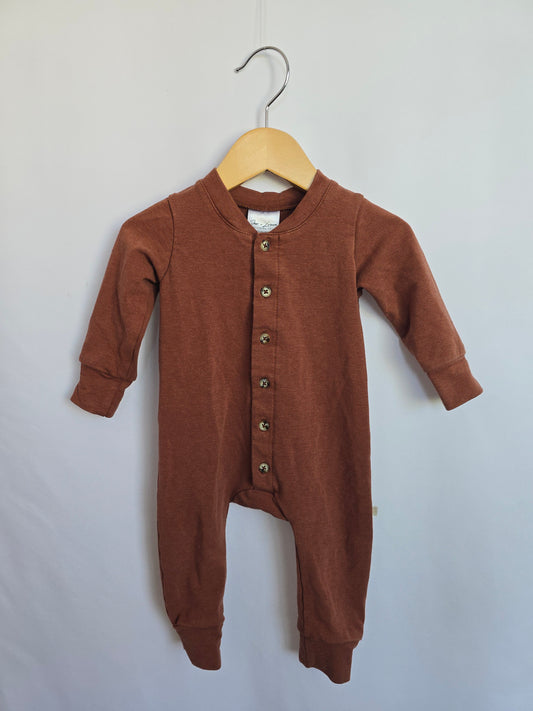 Jax & Lennon Rust Terry Lounge Suit • 0-6 months