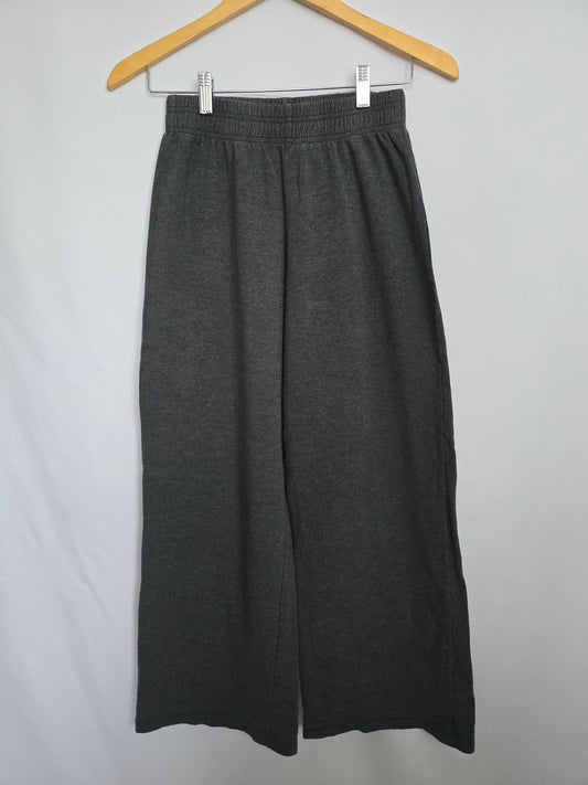 Jax & Lennon Charcoal Crop Wide Leg Pant • X -Small