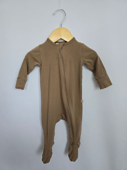Jax & Lennon Oak Zip Footie • Newborn