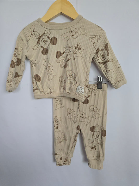 Disney 100 Tan Character Set • 3-6 months