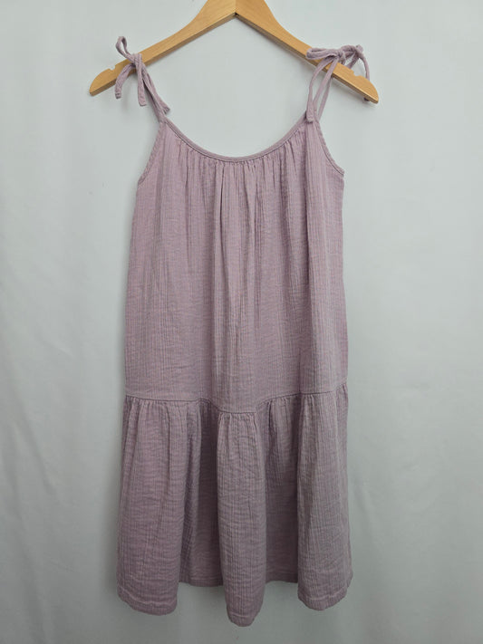 Greige Lilac Tieried Dress • Small