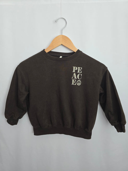 Rylee + Cru Peace Crewneck • 4-5 years