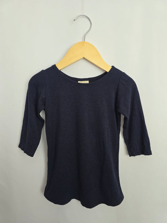 Nest & Nurture Navy Long Sleeve Shirt • 3 years