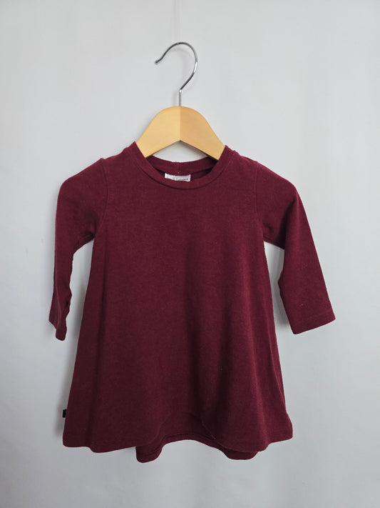 Jax & Lennon Merlot Dress • 6-12 months