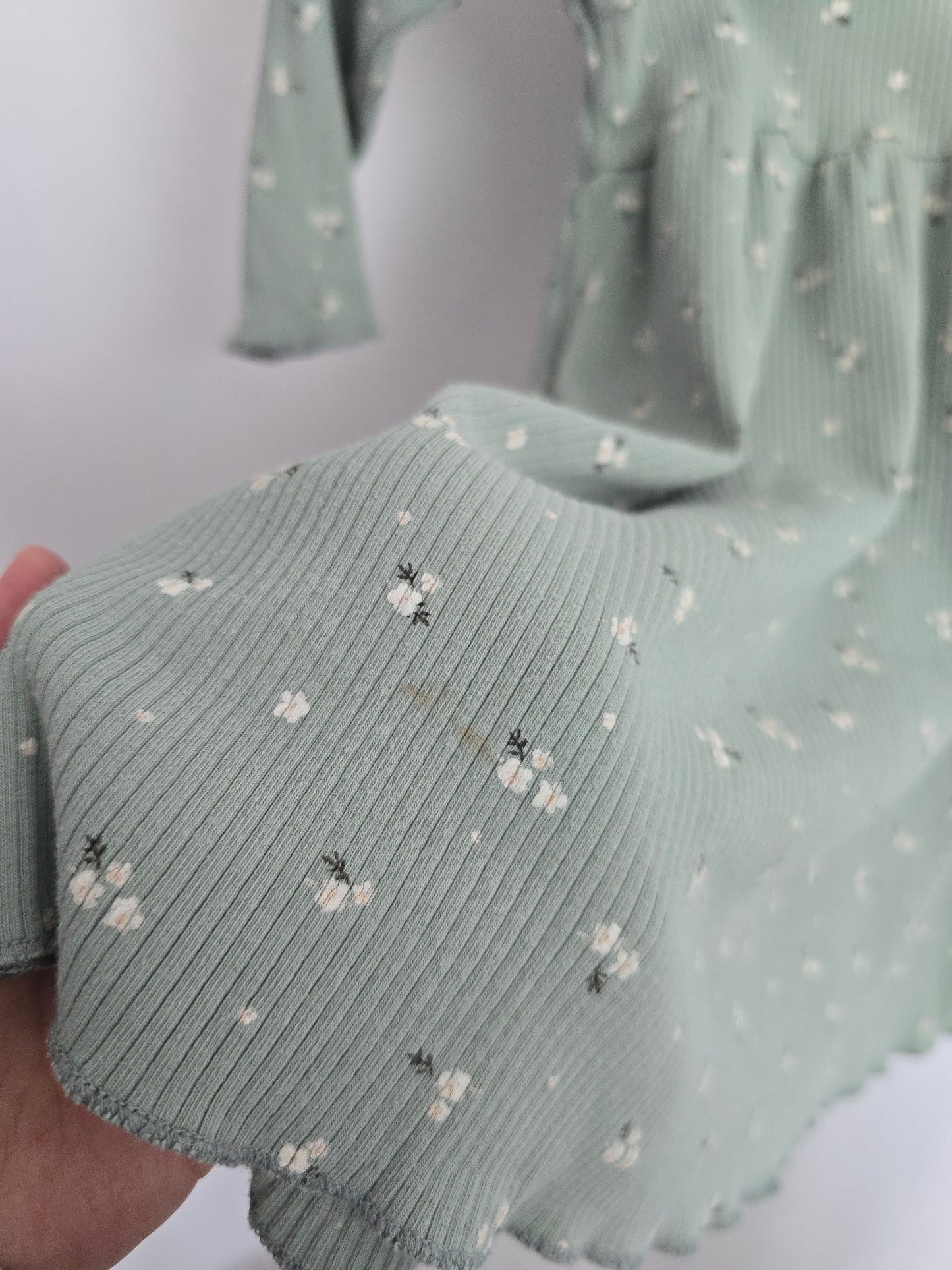 Lou & Bear Mint Mini Floral Empire Dress • 5-6 years