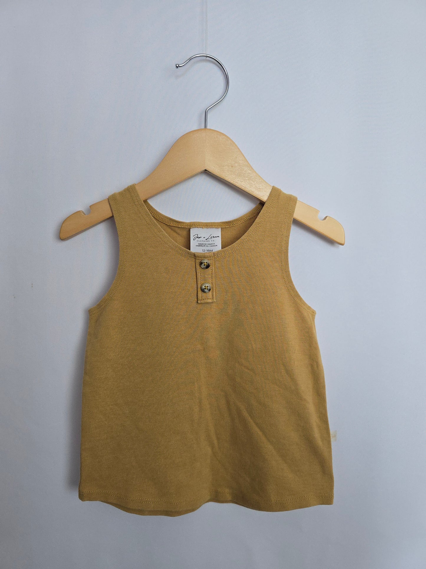 Jax & Lennon Honey Relaxed Tank • 12-18 months