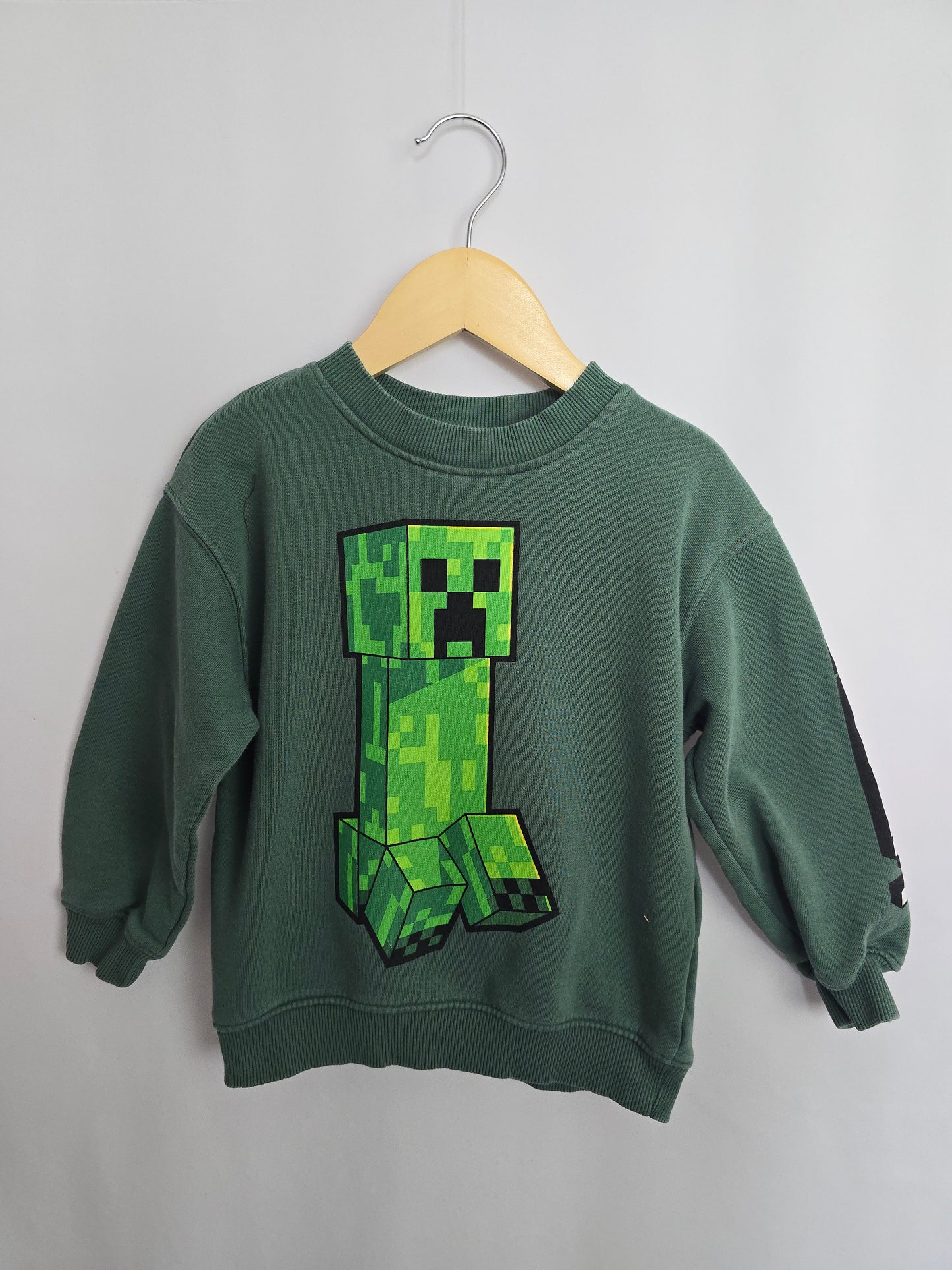 H&M Minecraft Crewneck  • 4-5 years