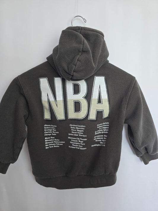 Zara NBA Dark Grey Hoodie • 6-7 years