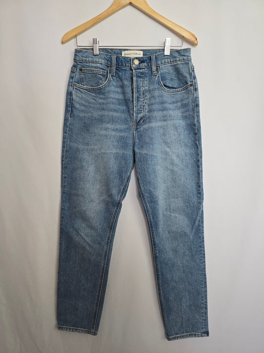 Denim Forum The Yoko High Rise Slim 28L • Large 30